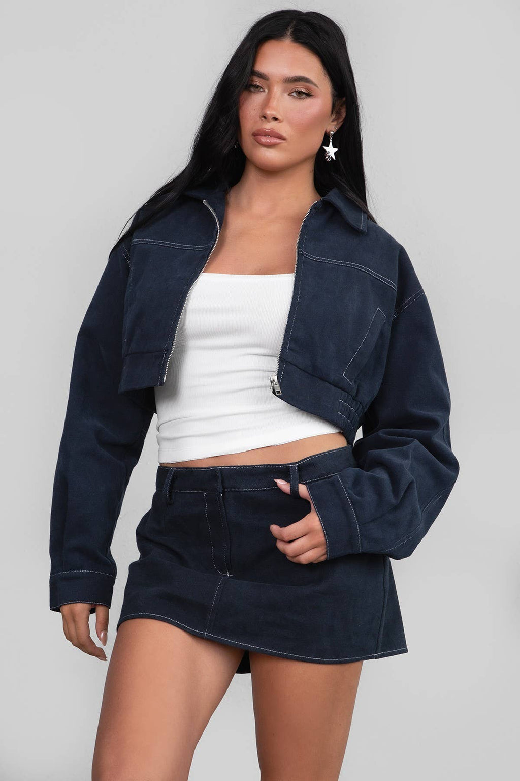 Denim Bomber Jacket