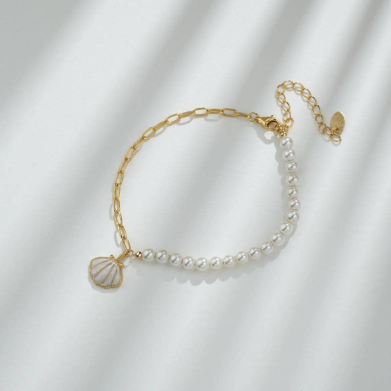 Beach shell bracelet