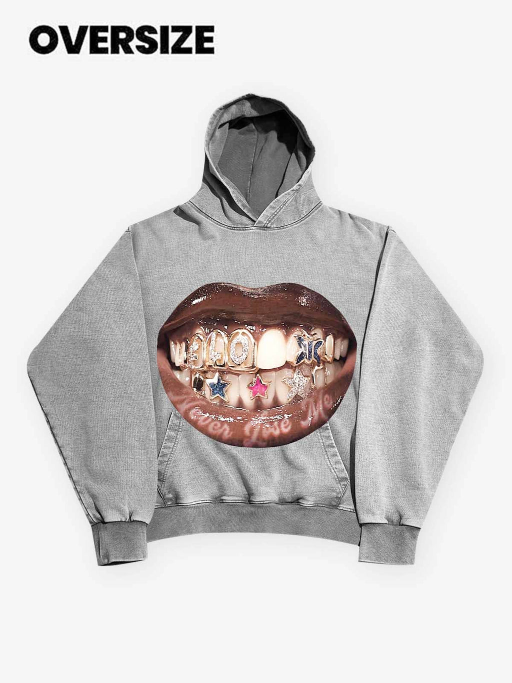 High quality Lip Teeth Hoodie